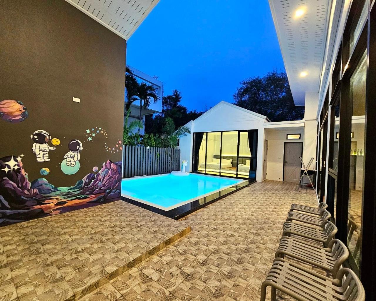 Madaguscar Private Pool Villa-Pattaya Pantai Jomtien Bagian luar foto